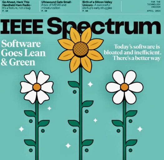 On software bloat: Cover of IEEE Specturm magazine