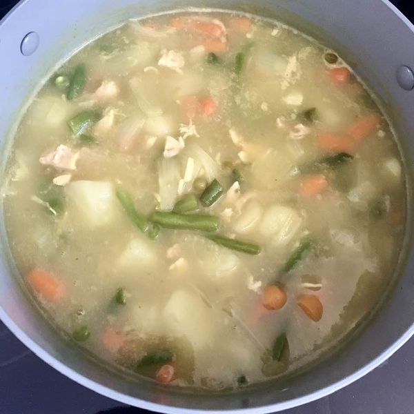 Today's food creations: Chicken & vegetables soup