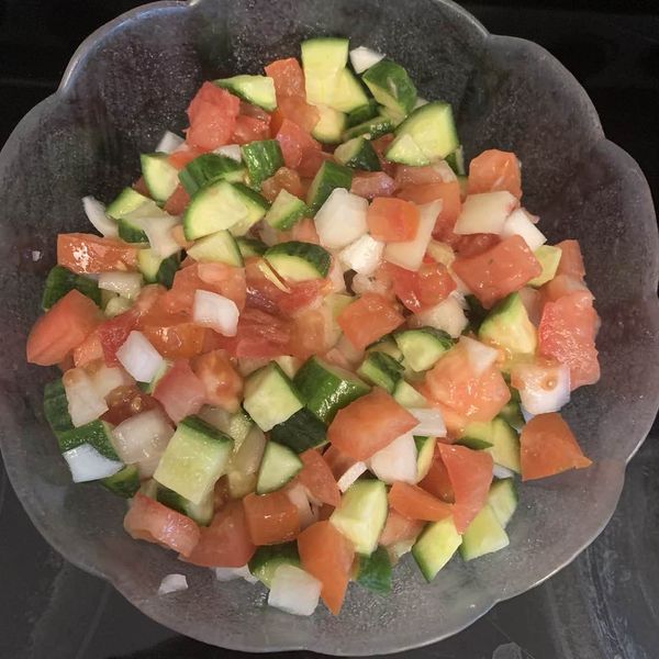 Today's food creations: Shirazi salad