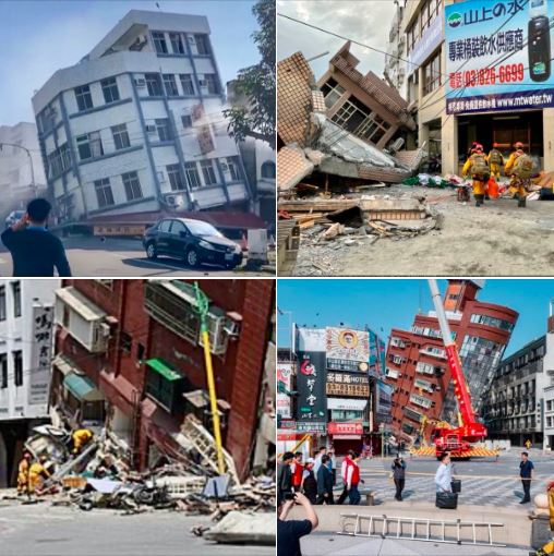 Images from Taiwan's 7.4-magnitude shaker