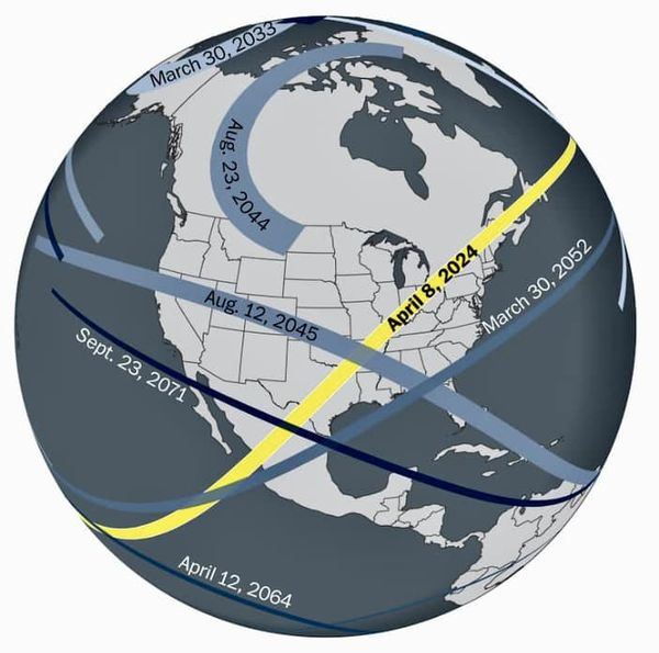 Today's solar eclipse: Future solar eclipses in the US until 2071