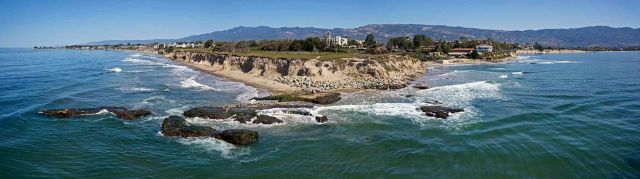 aerial view of campus point