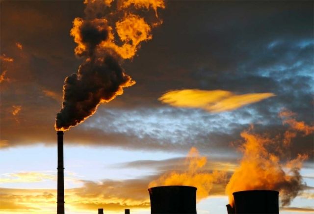 image of industry and smoke stacks with smoke
