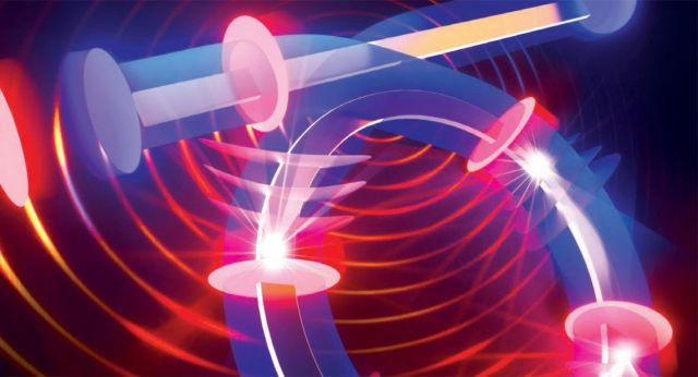 artist's conception of a Brillouin laser