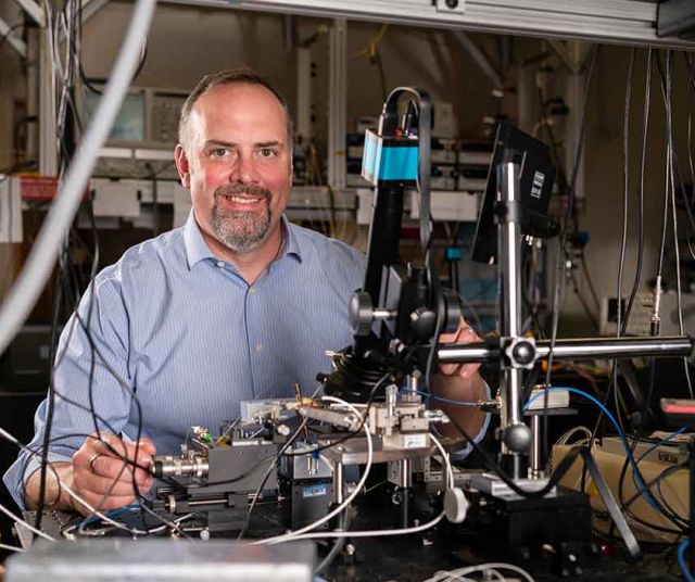 photo of Clint Schow in the lab