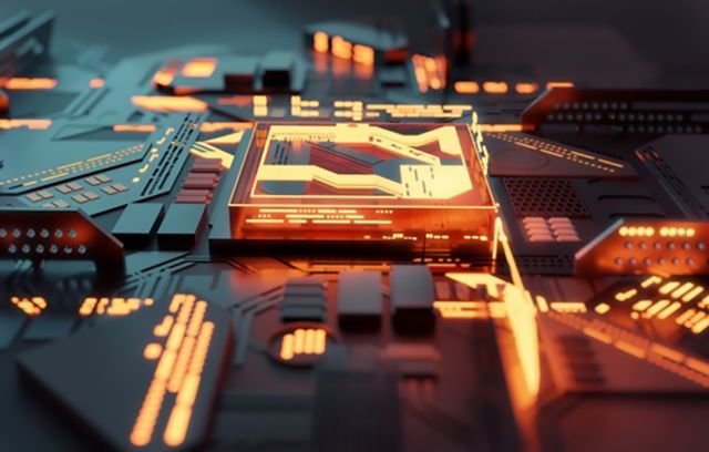 Futuristic cpu chip