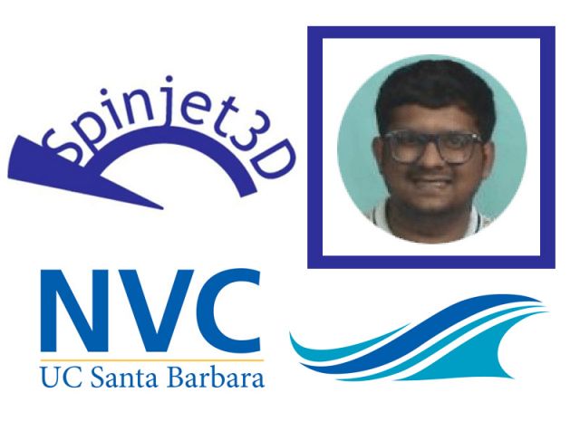 Spinjet3D logo & NVC logo, and Anurag Pallaprolu
