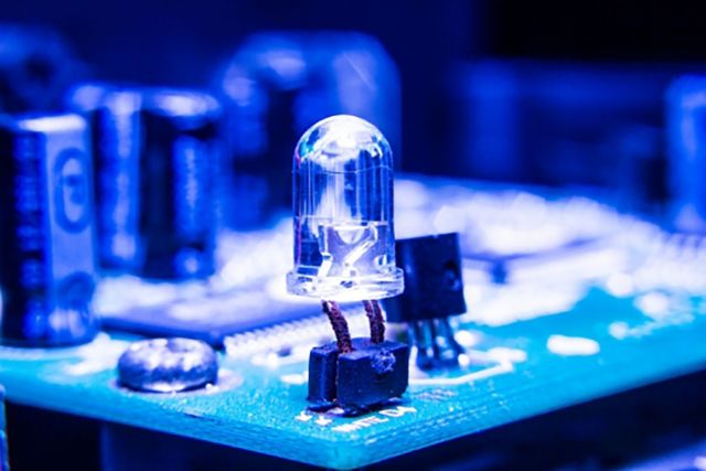 photo of LED bulb UC Santa Barbara