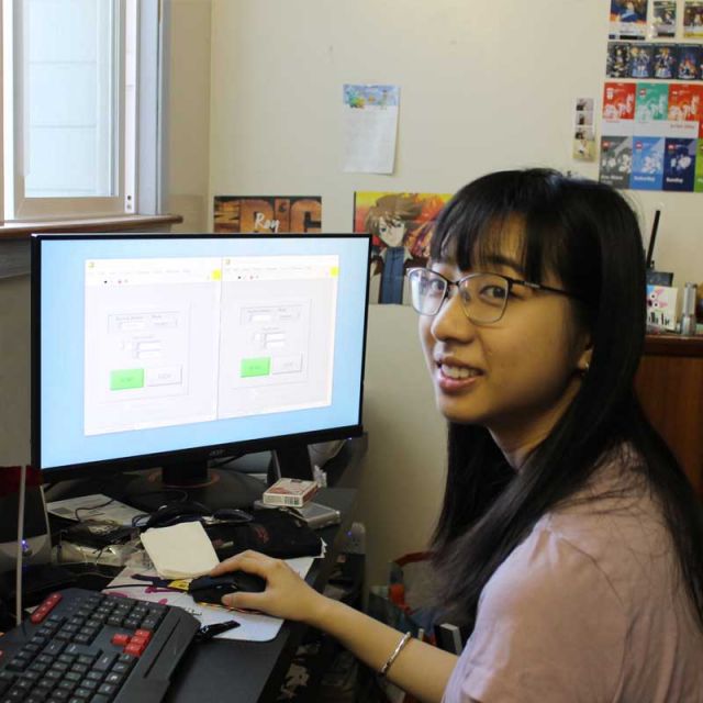 Image of Shannon Lee in her remote work space