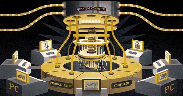 illustration of a problistic computer