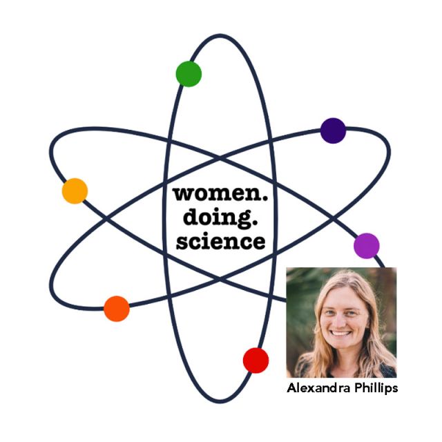 image of women doing science logo with phillips inset