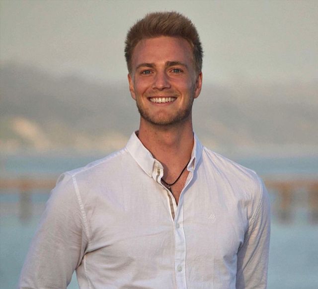 photo of blake at the beach