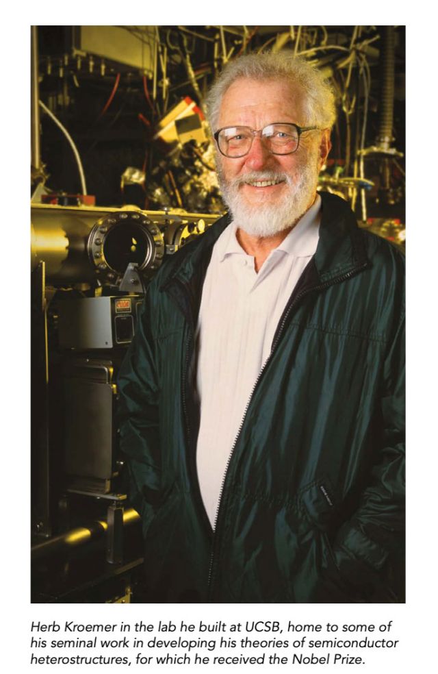 photo of herb kroemer in the lab