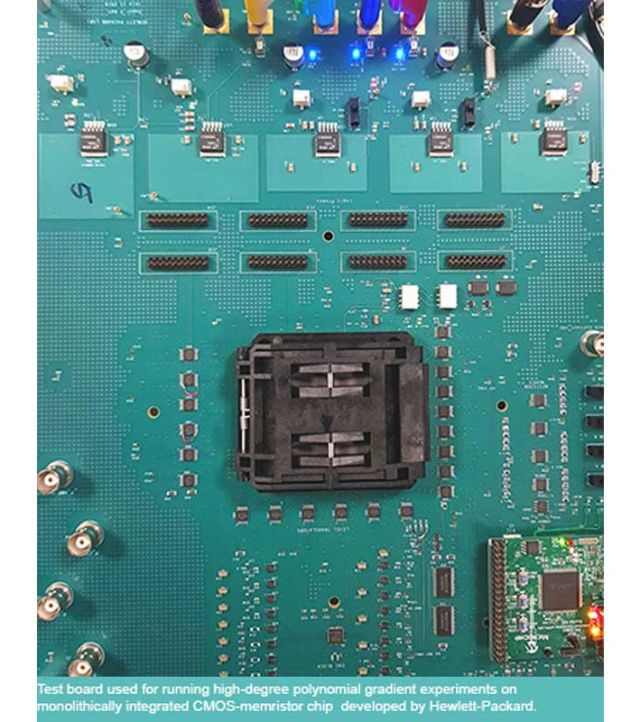 photo of test board for running high-degree polynomial experiments developed by Hewlett-Packard