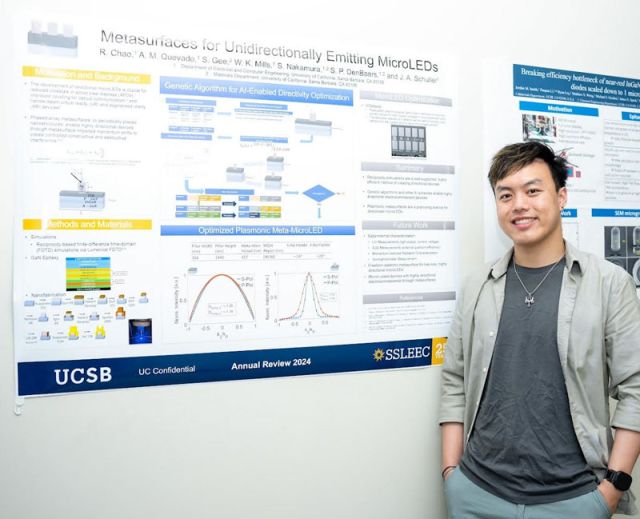 chao with his research poster