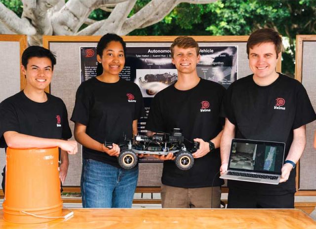 photo of capstone team velma