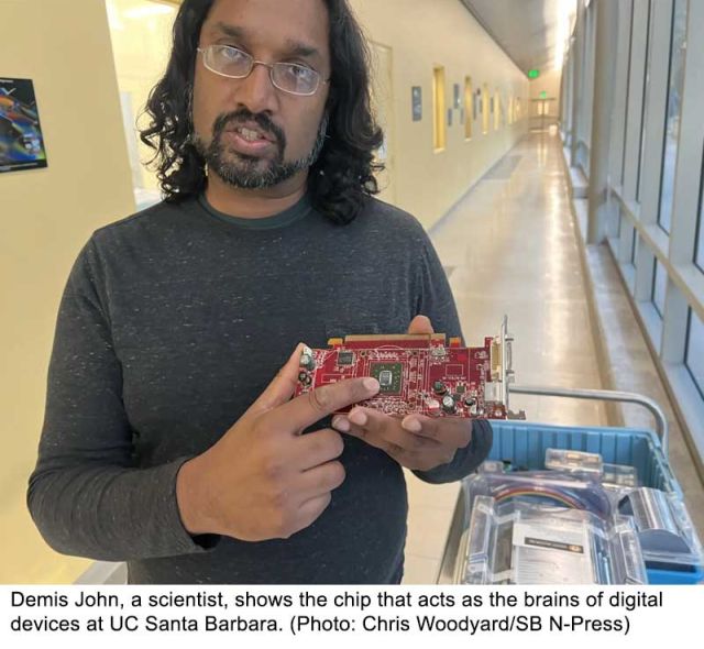 photo of demis John with chip