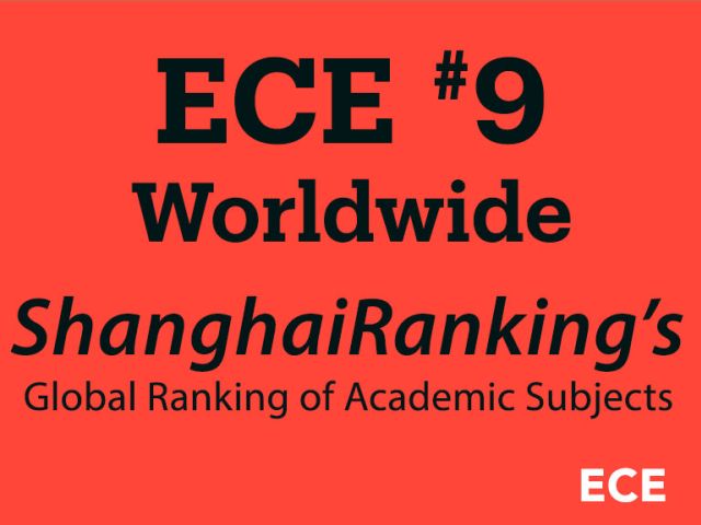ECE #9 Worldwide -- ShanghaiRankings GRAS