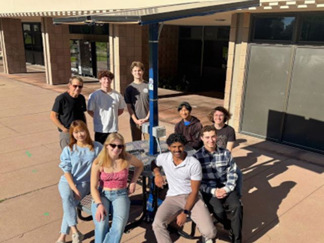 3 CEs On Student Solar-Powered Table Team