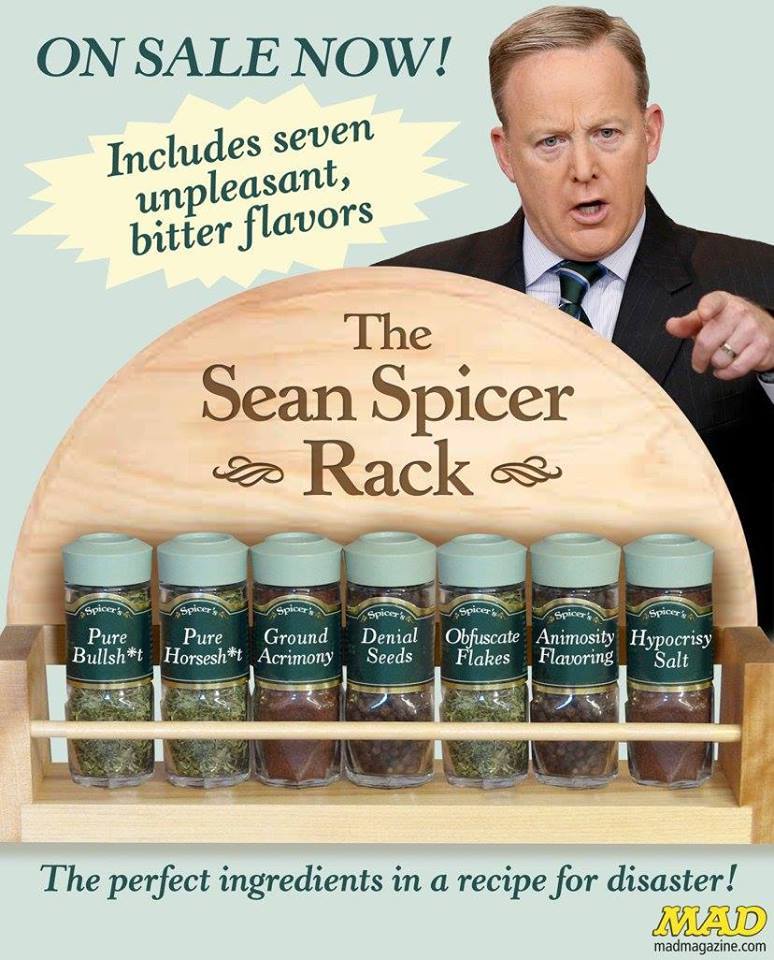 Image from 'Mad Magazine,' teasing Sean Spicer
