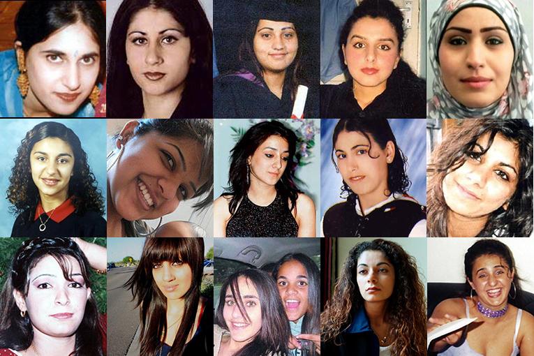 Victims of 'hono' killings whose photos appear on the memorial page of Karma Nirvana
