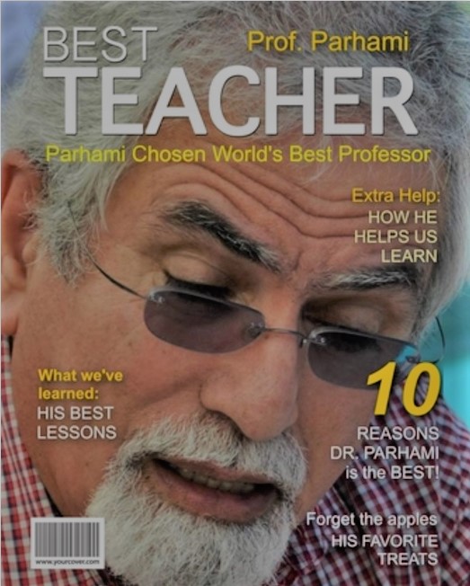 B. Parhami's fake magazine cover