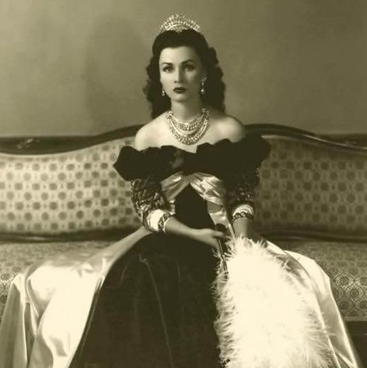 Princess Fawzia Fuad of Egypt, the first wife of the last Shah of Iran, 1940s