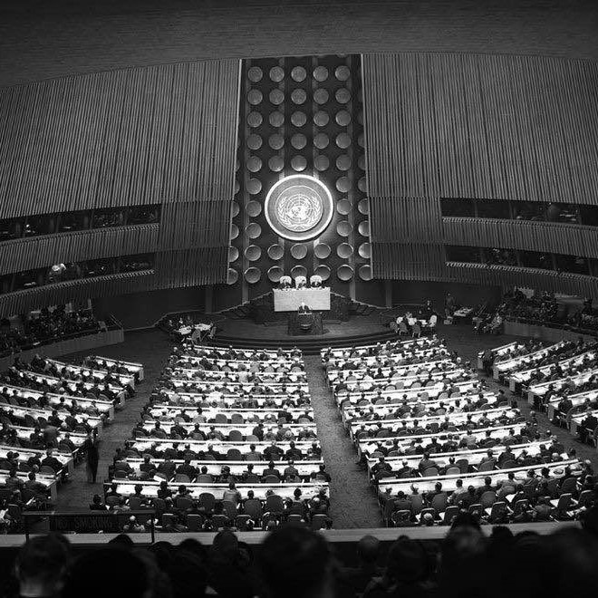 First UN assembly in New York City