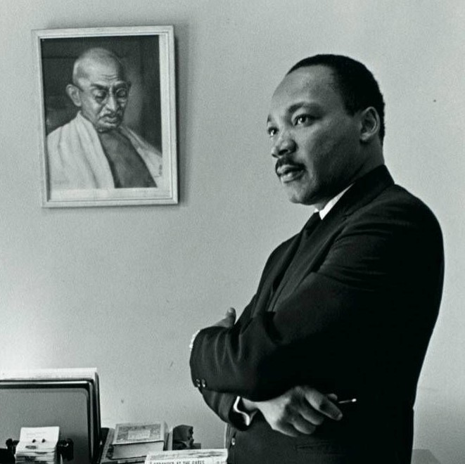 Dr. Martin Luther King, photographed by Bob Fitch, in Atlanta, 1966