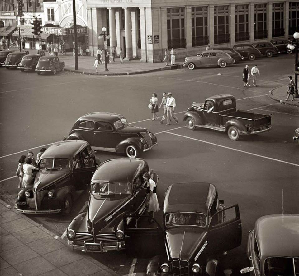 Street in Birmingham, Alabama, 1940s