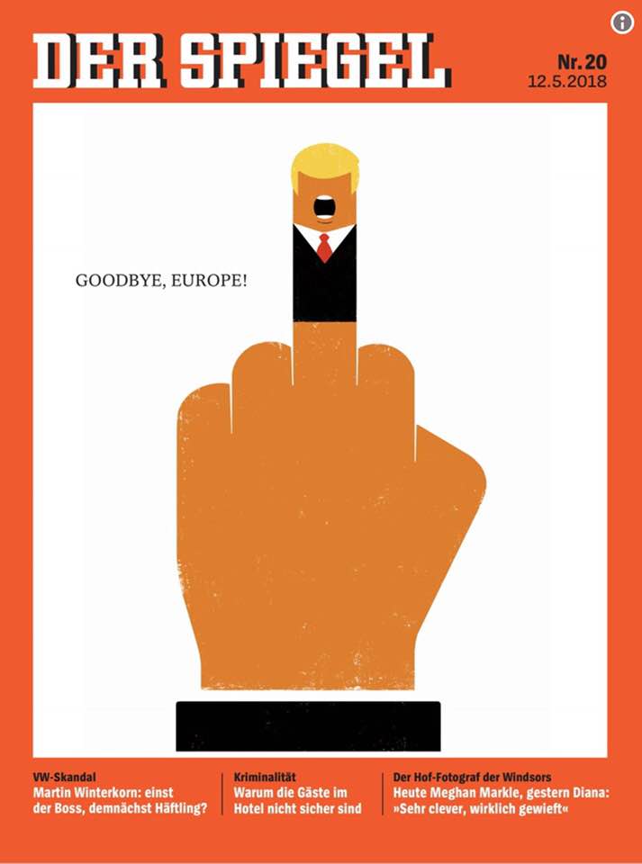 Der Spiegel cover image of May 12, 2018