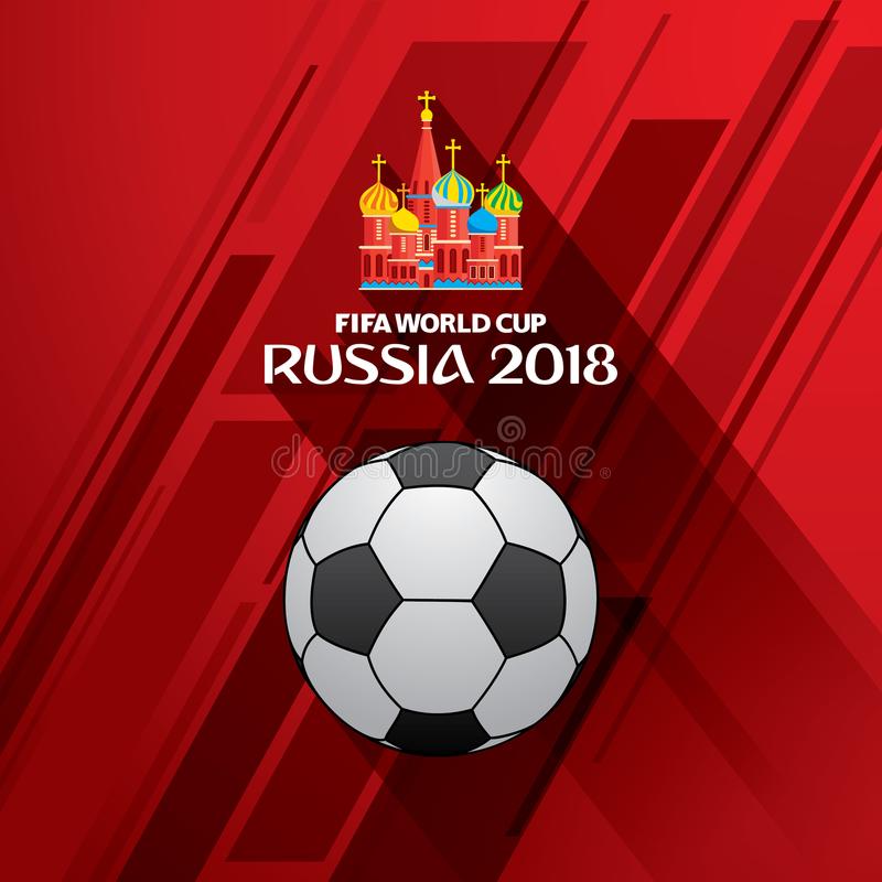FIFA World Cup 2018 square logo with soccer ball