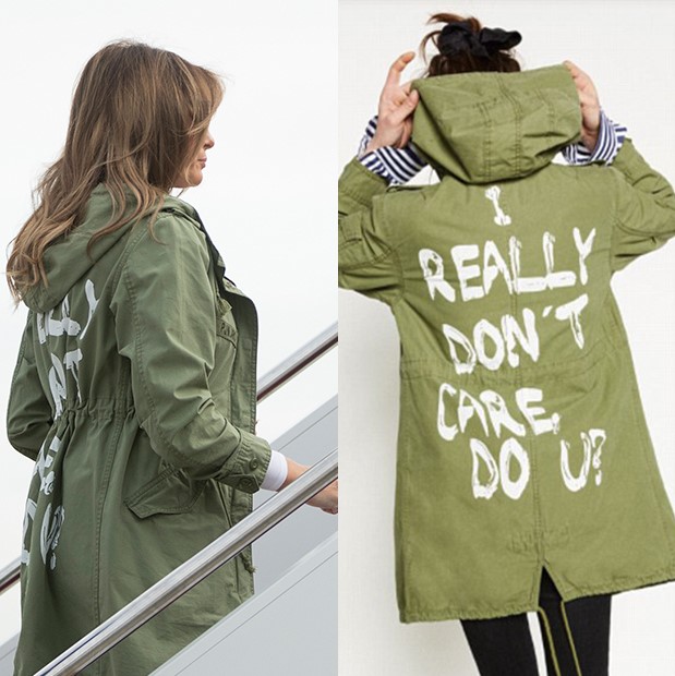 Melania Trump visits the border: How clueless do you have to be to wear this jacket during a visit to children's detention centers?