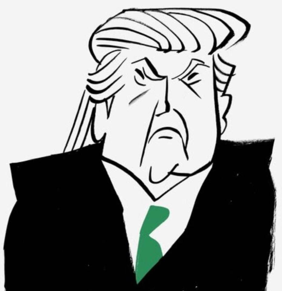 Halloween-themed Trump cartoon 2