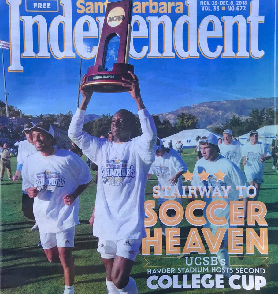 Cover of 'Santa Barbara Independent' about the 2018 College Cup