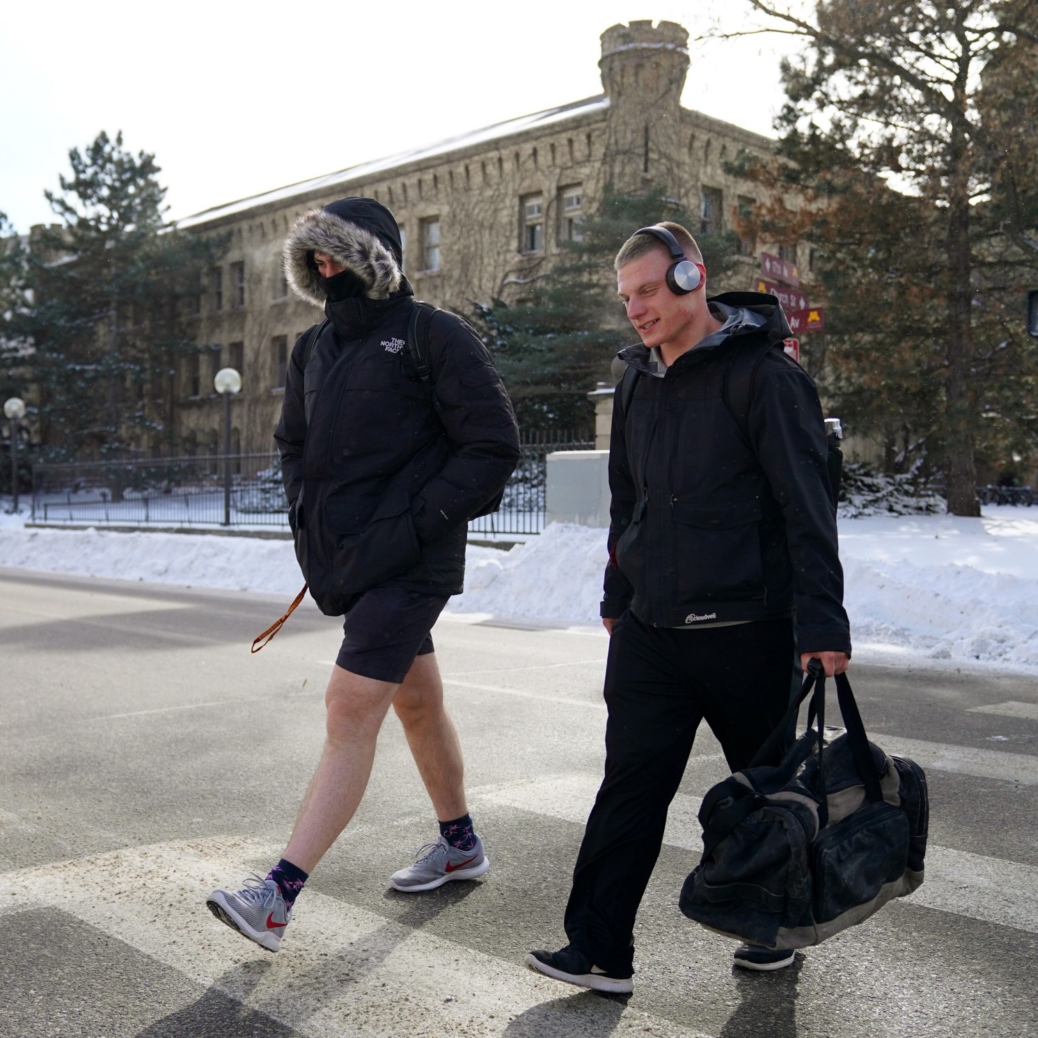 Minnesota man wears shorts during the state's deepest freeze in decades, which can lead to frostbite in minutes