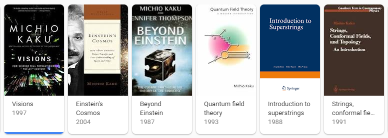 Physicist Michio Kaku's books, batch 1