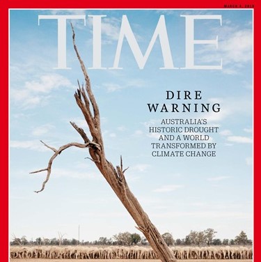 Time magazine cover: Climate change is transforming our planet, including Australias drought-impacted landscape
