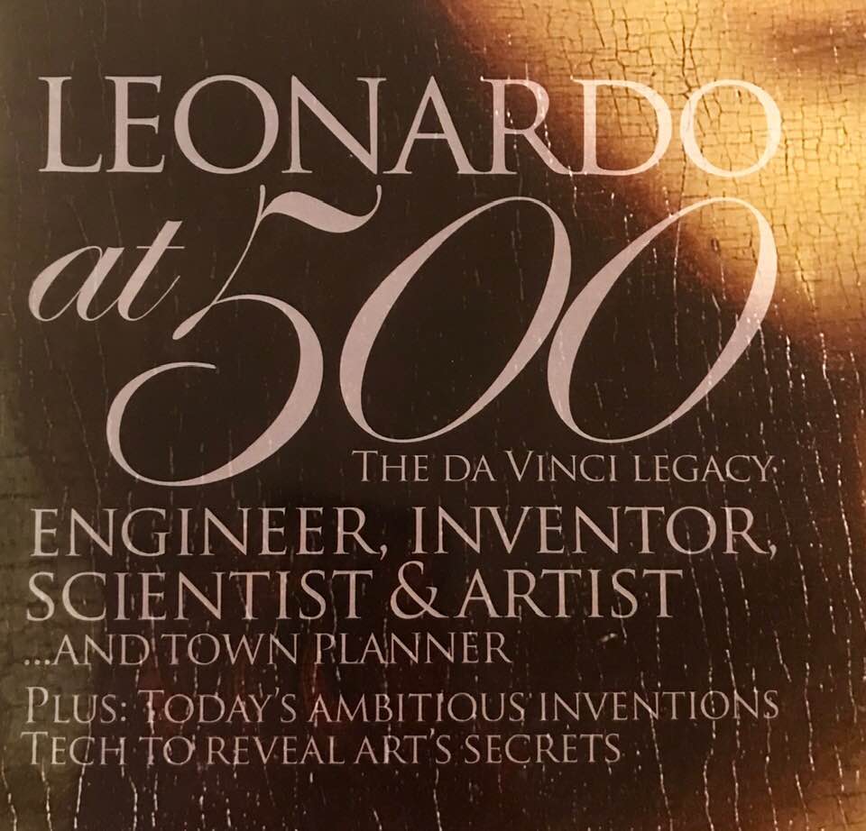 E&T magazine's June 2019 cover image: Celebrating Leonardo da Vinci's contributions 500 years after his death