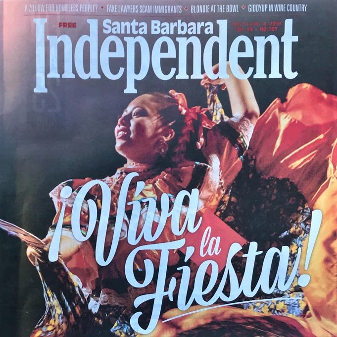 Poster for Old Spanish Days (La Fiesta) in Santa Barbara