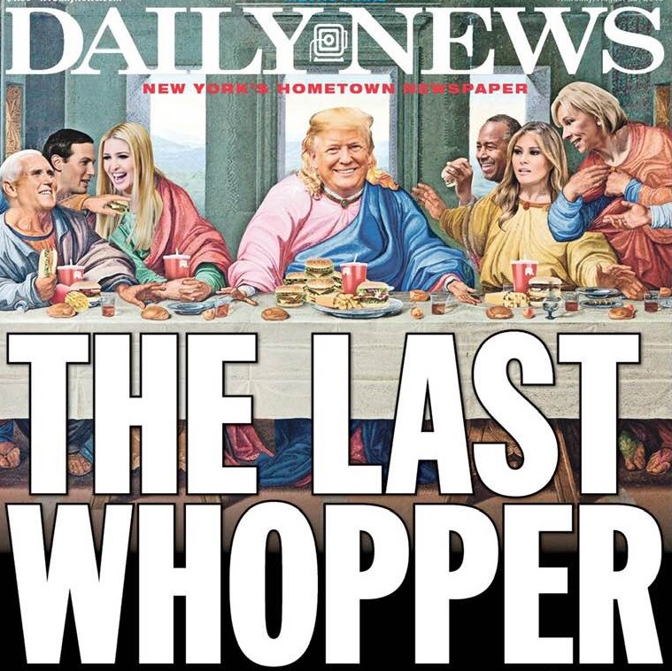 NY Daily News cover image: The Last Whopper