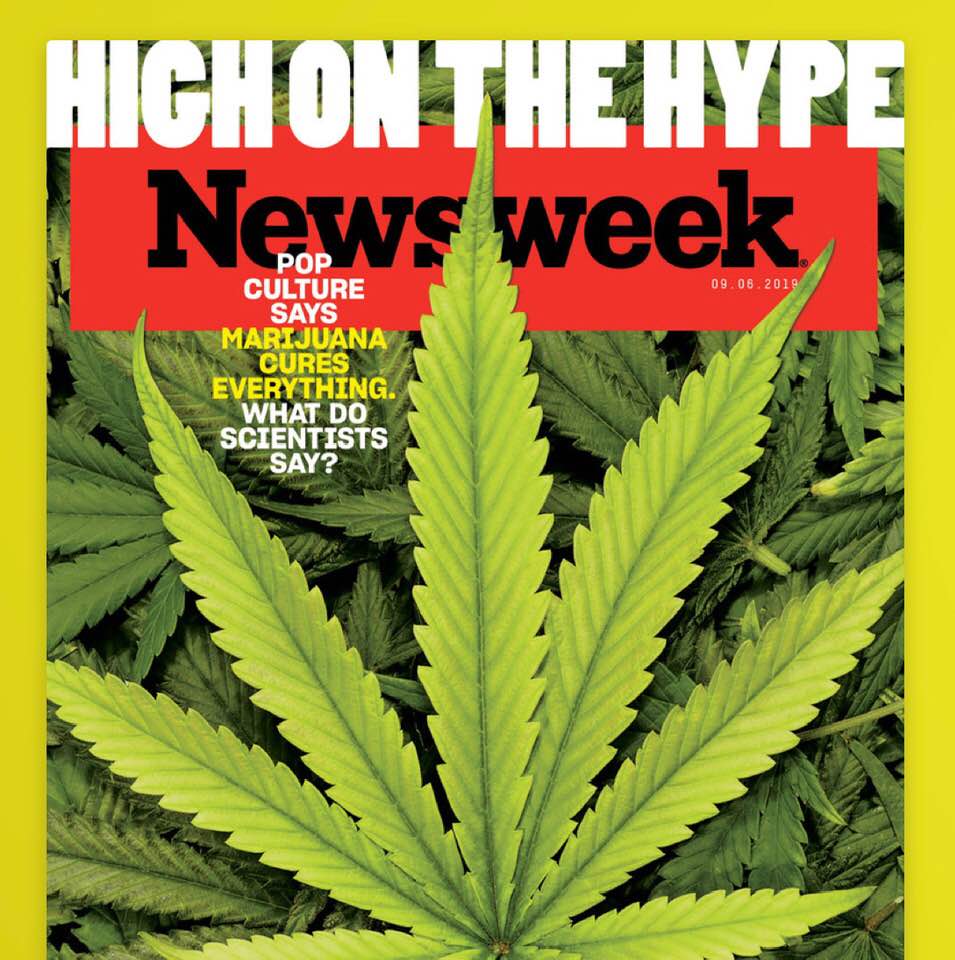 Marijuan benefits: Hype or science? (Newsweek magazine cover)