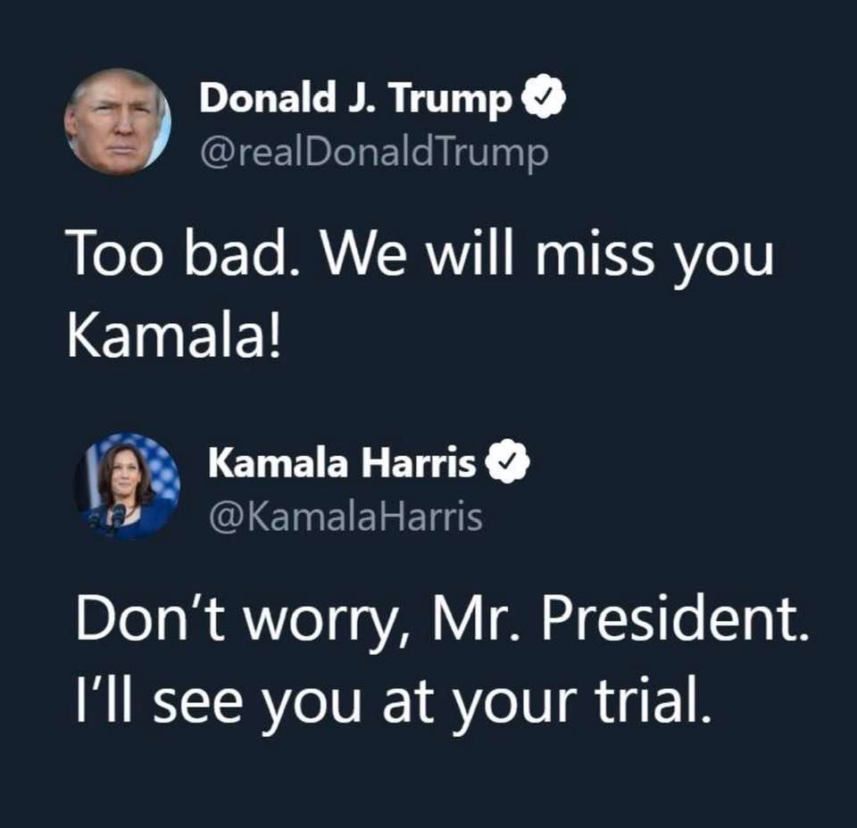 Kamala Harris responds to Donald Trump