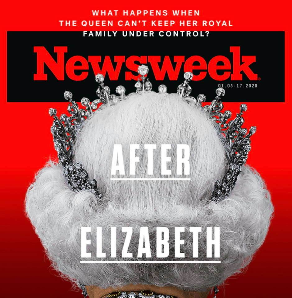 Queen Elizabeth II on the cover of Newsweek magazine