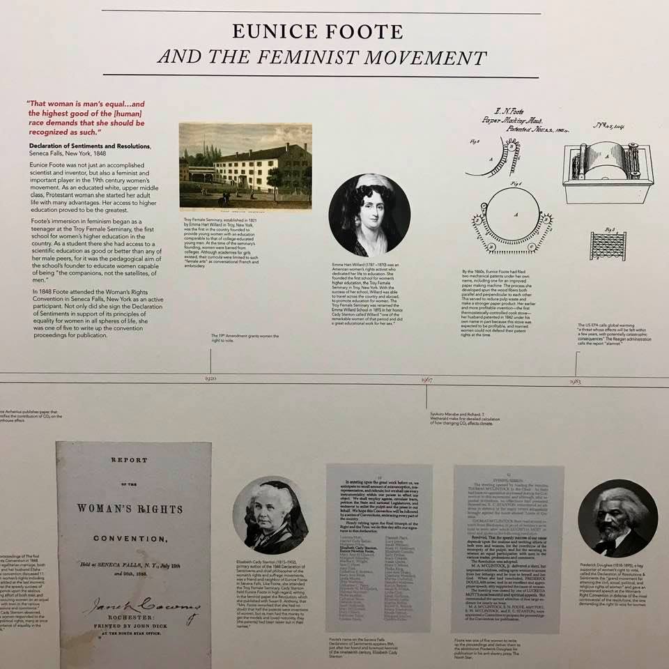 UCSB Library exhibit on Eunice Foote, Photo 3