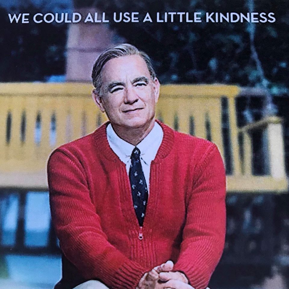 Tom Hanks as Mister Rogers in the movie 'A Beautiful Day in the Neighborhood'