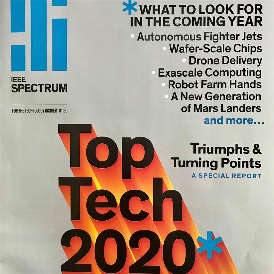 Cover image of the January 2020 issue of 'IEEE Spectrum'