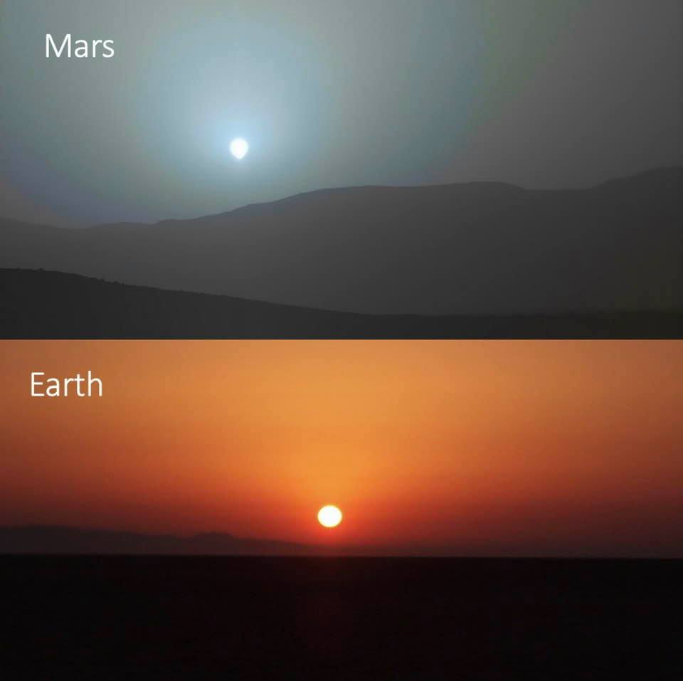Photos: Sunsets, on Mars and Earth