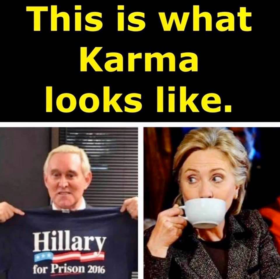 This is what karma looks like: Roger Stone and Hillary Clinton