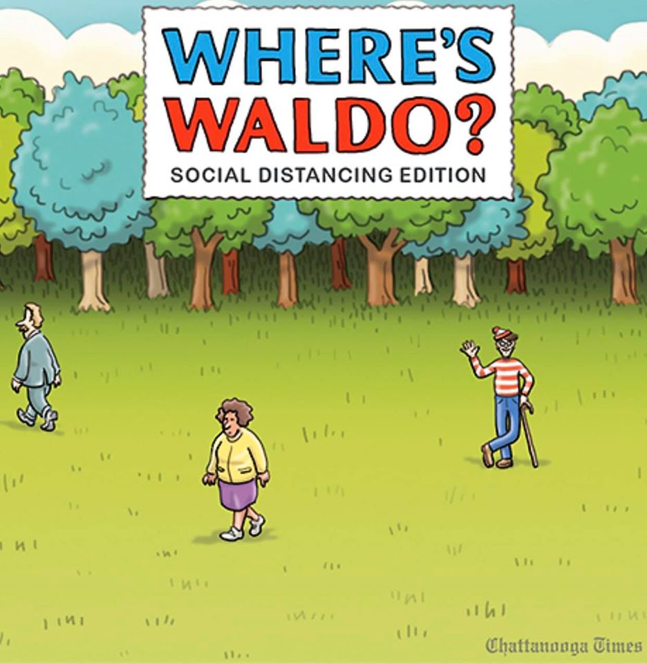 'Where's Waldo' puzzles vastly simplified in the age of social distancing!